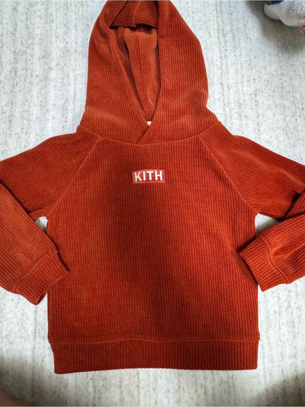 KITH Kids Rust Orange Hooded Sweater